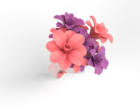 Flower Bouquet Left Sideの写真素材