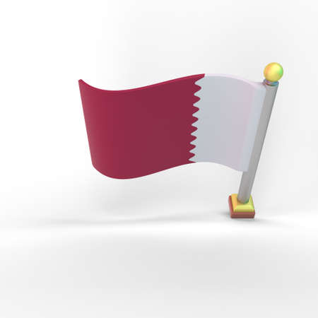 Qatar Flagの写真素材