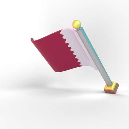 Qatar Flagの写真素材