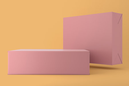 Cardboard Gift Boxの写真素材