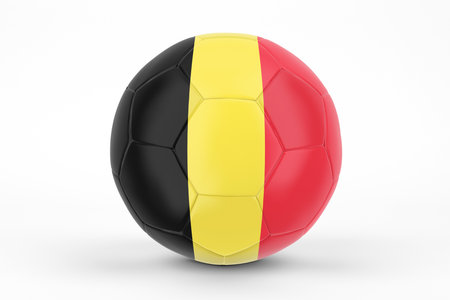 Belgium Flag Footballの写真素材