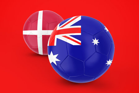 Football Flagの写真素材