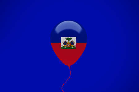 Haiti Balloon Flagの写真素材