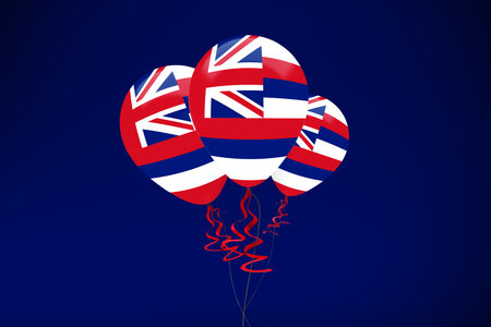 Hawaii Flag Balloonsの写真素材