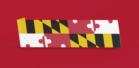 Maryland Flag Bannerの写真素材