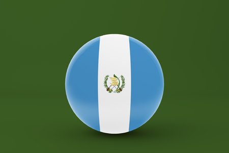 Guatemala Flag Badge Iconの写真素材