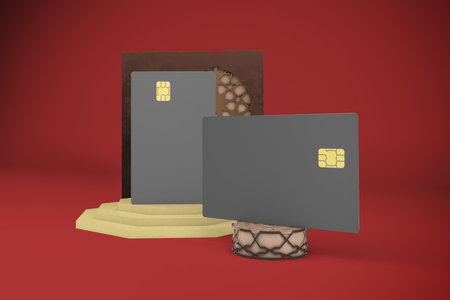 Arabic Credit Card Right Sideの写真素材