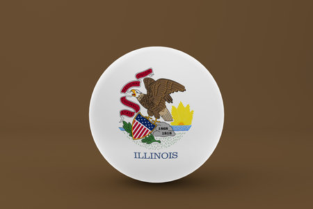 Illinois Flagの写真素材