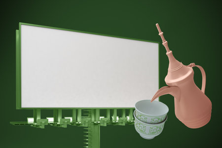 Eid Billboard Left Sideの写真素材