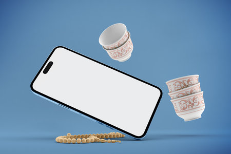 Eid Phone 14 Pro Front Sideの写真素材