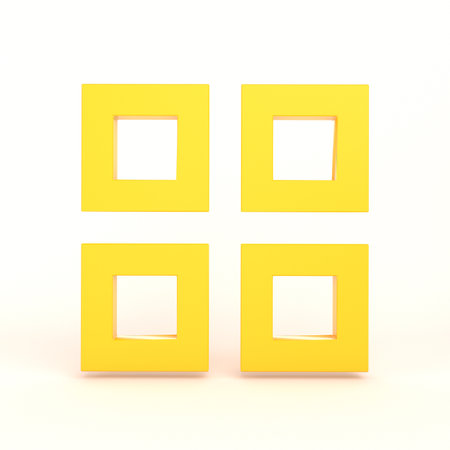 App Menu Front Side With White Backgroundの写真素材