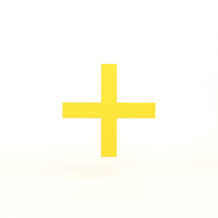 Plus Icon Front Side With White Backgroundの写真素材