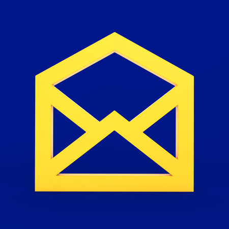 Mail Icon Front Sideの写真素材