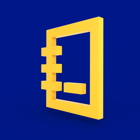 Notebook Icon Right Sideの写真素材