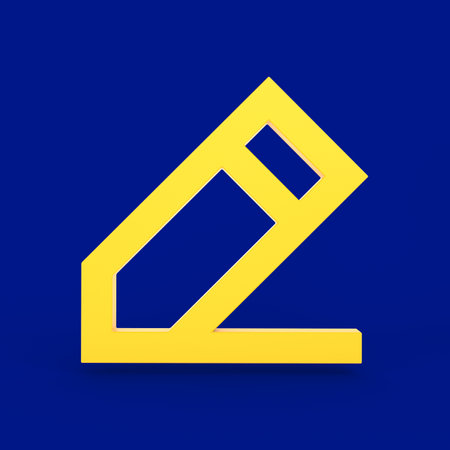 Pencil Icon Front Sideの写真素材