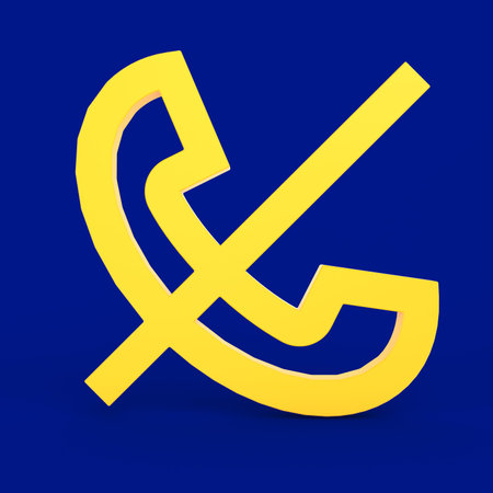 Phone Disabled Front Sideの写真素材