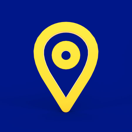 Map Pin Front Sideの写真素材