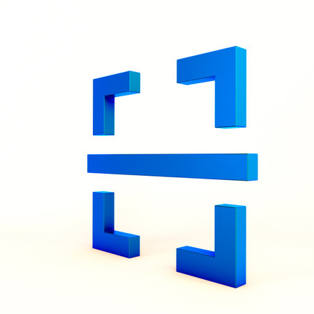 Scan Icon Right Side In White Backgroundの写真素材