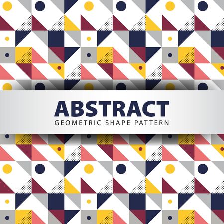 Abstract Geomtetric Shape Patternのイラスト素材