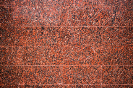 Modern red tile glossy mosaic Clay pottery material on the wallの写真素材