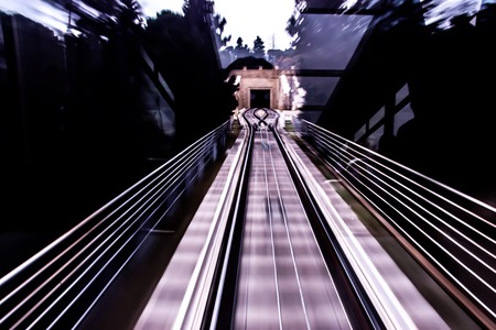 Railroad cable car.の写真素材