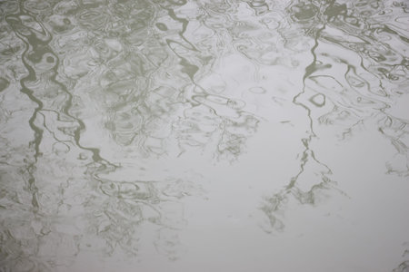 Closeup of the reflect and wave streak on the river background