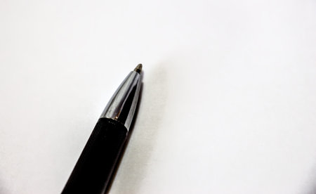 Black fountain pen on white background