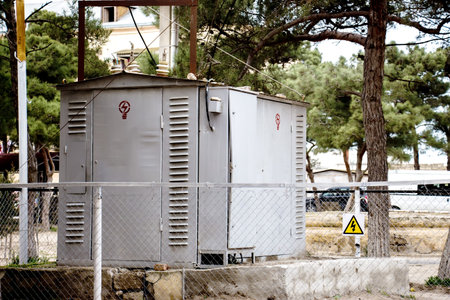 The electric generator is equipped with a radiator and fuel filter system.
