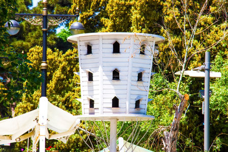 Garden Decor Birdhouses bring nature to your home and add a nice decoration and design for your garden.の写真素材