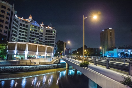 Art Bridge at Robertson Quay, Park Hotel Viewのeditorial素材