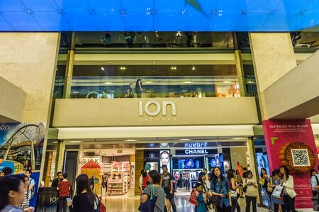 Interior of Ion Orchard, Singaporeのeditorial素材