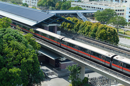 Singapore Mass Rapid Transit MRT Train Travel