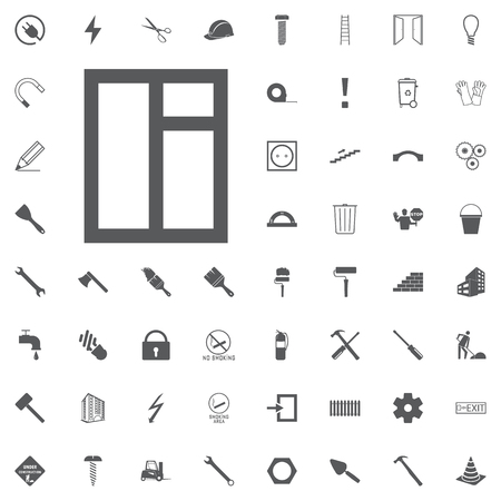 Window icon isolated on white backgroundのイラスト素材