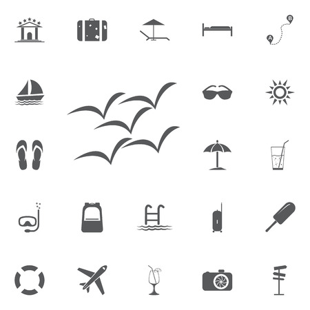 Birds simple iconのイラスト素材