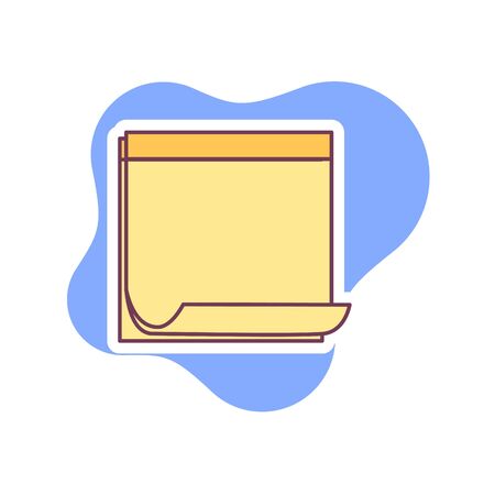 note paper icon vector illustrationのイラスト素材