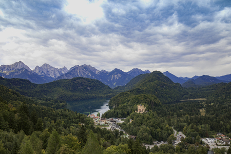 Mountain peaks sceneryの写真素材
