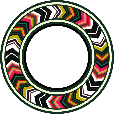 Colorful traditional circular ringのイラスト素材