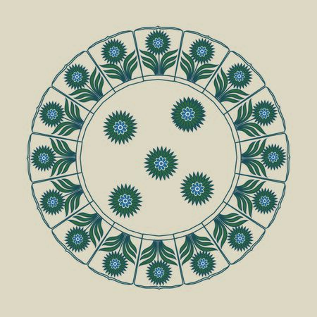 Chinese traditional window paper cutのイラスト素材