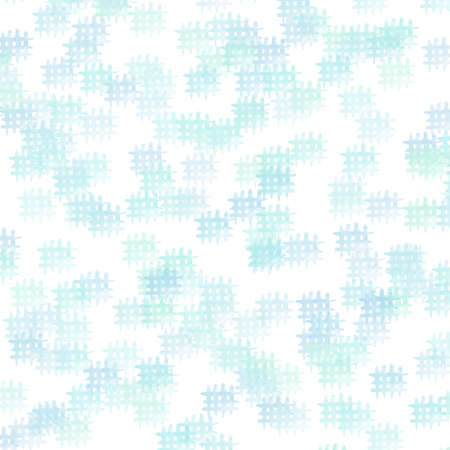 painting composed of gradient small squaresの写真素材