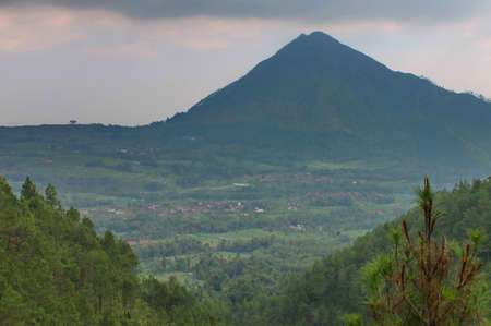 view from hillの写真素材
