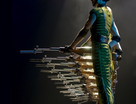 CHENGDU - DEC 13: Group dance show のeditorial素材