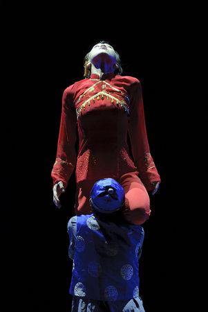 CHENGDU - DEC 9: Art Institute of Sichuan University perform Solo dance 