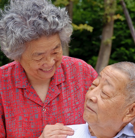 happy senior coupleの写真素材
