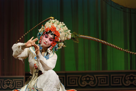 pretty chinese opera actressの写真素材