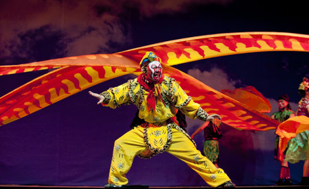 CHENGDU - Jul 23: The famous chinese opera Monkey King : Flaming Mountain performed by Sichuan Opera...