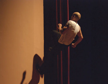 CHENGDU - Apr 8: hip-hop dance solo performed by french modern dance troupe at ShengGe theater on...