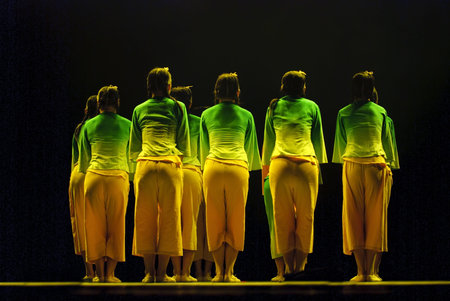 CHENGDU - DEC 10: Group dance hope performed by Anhui Vocational College of Art at JINCHENG theater...