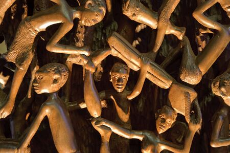 african woodcarvingの写真素材