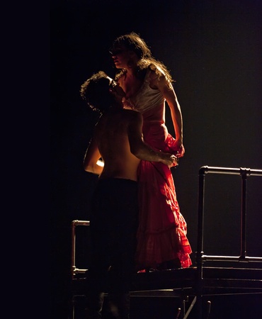 CHENGDU,CHINA - DEC 28: The Best Flamenco Dance Drama "Carmen" performed by The Ballet Troupe of Spanish Rafael Aguilar(The Ballet Teatro Espanol de Rafael   Aguilar) at JINCHENG theater Dec 28, 2008 in Chengdu, China.のeditorial素材