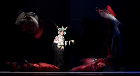 CHENGDUï¼CHINA - OCT 26: chinese Kunqu Opera Gongshunzidu performed by Zhejiang Kunqu Opera theater at Jinsha theater.Oct 26, 2008 in Chengdu, China.The leading role is the famous opera actor Lin Weilin.のeditorial素材